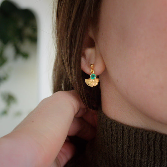 Ginkgo earrings