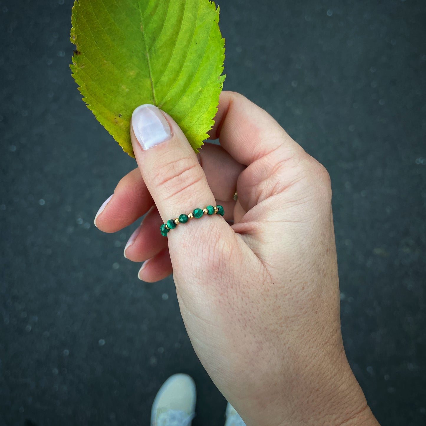 Malachite ring