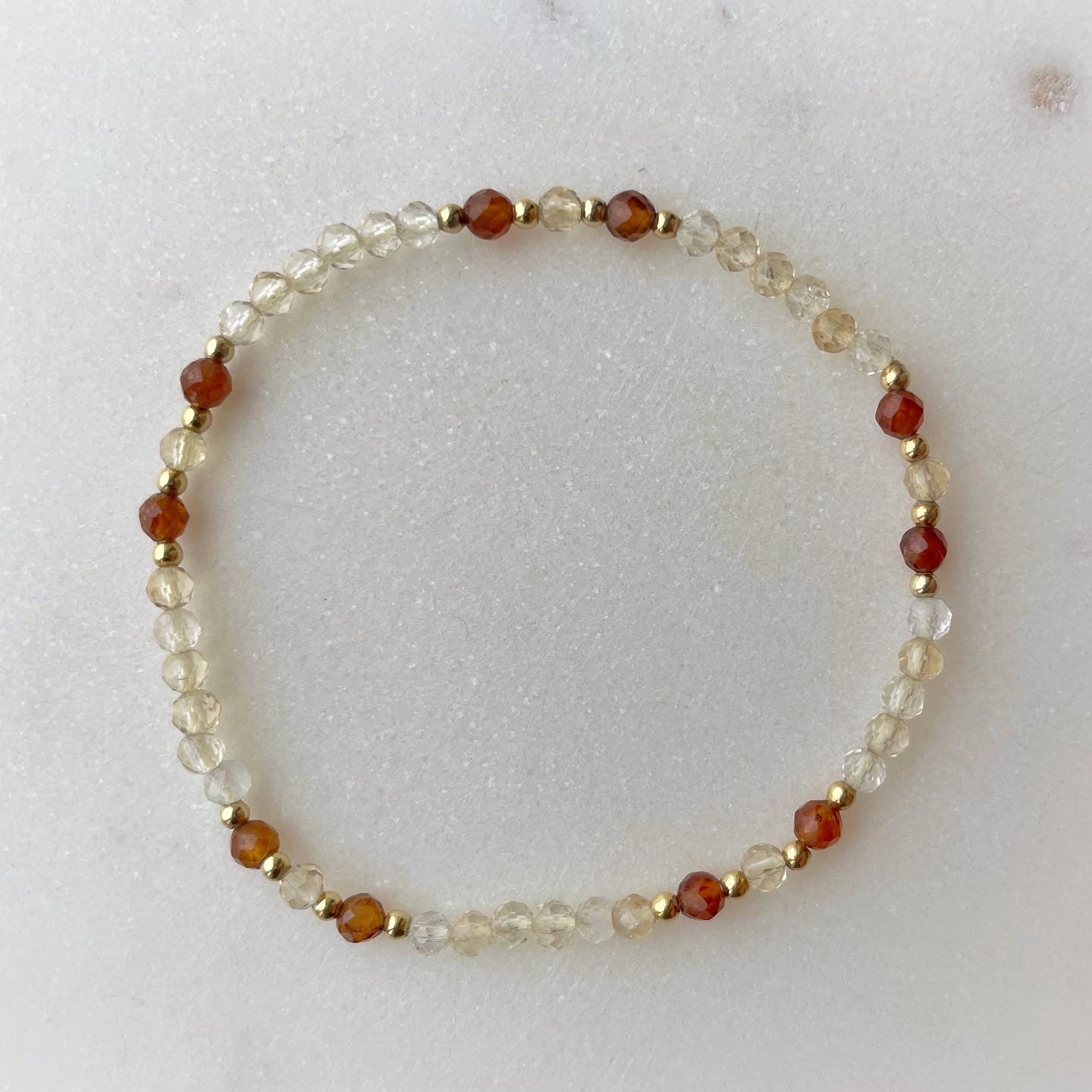 Citrine and Orange Garnet