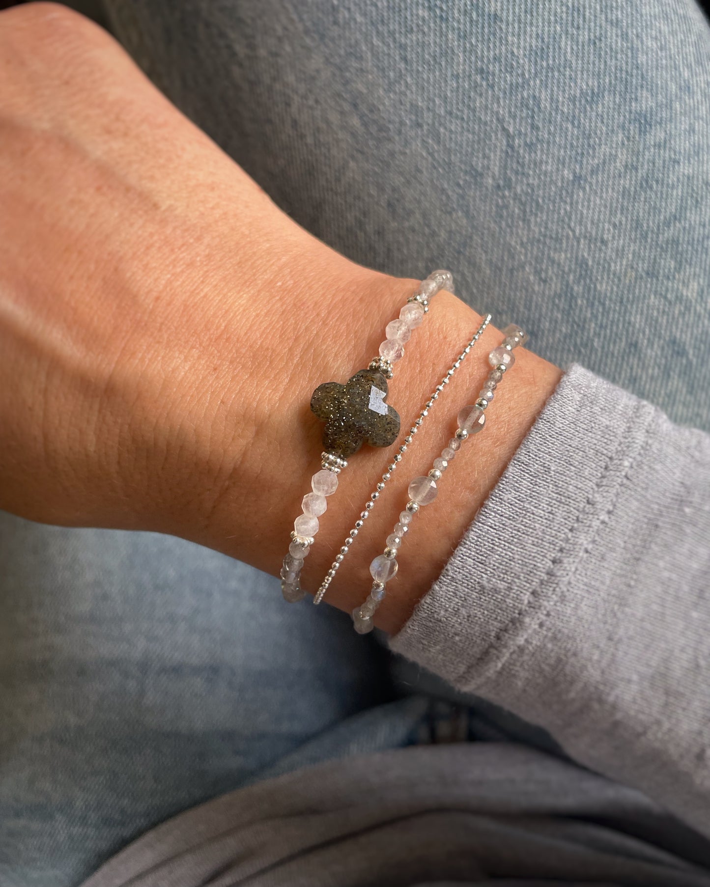 Labradorite Coins bracelet