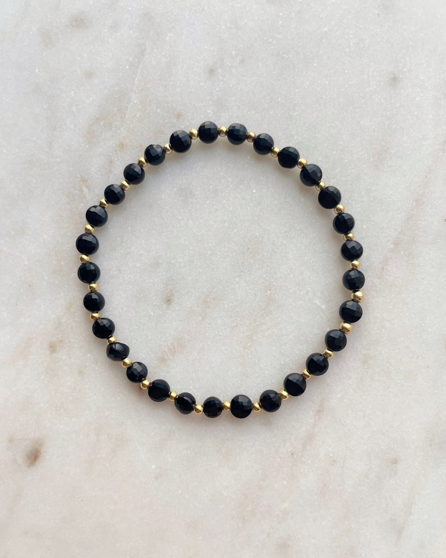 Black Onyx Coins bracelet