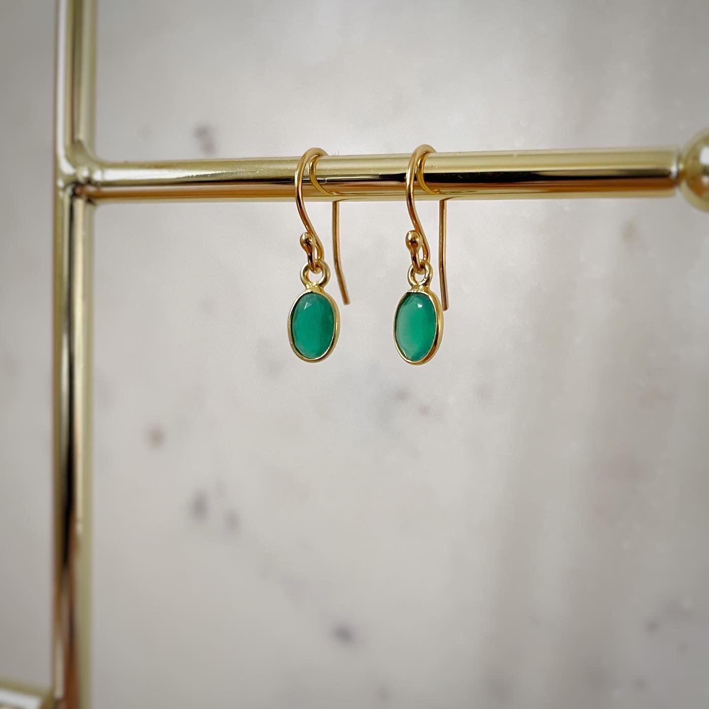Green Onyx earrings