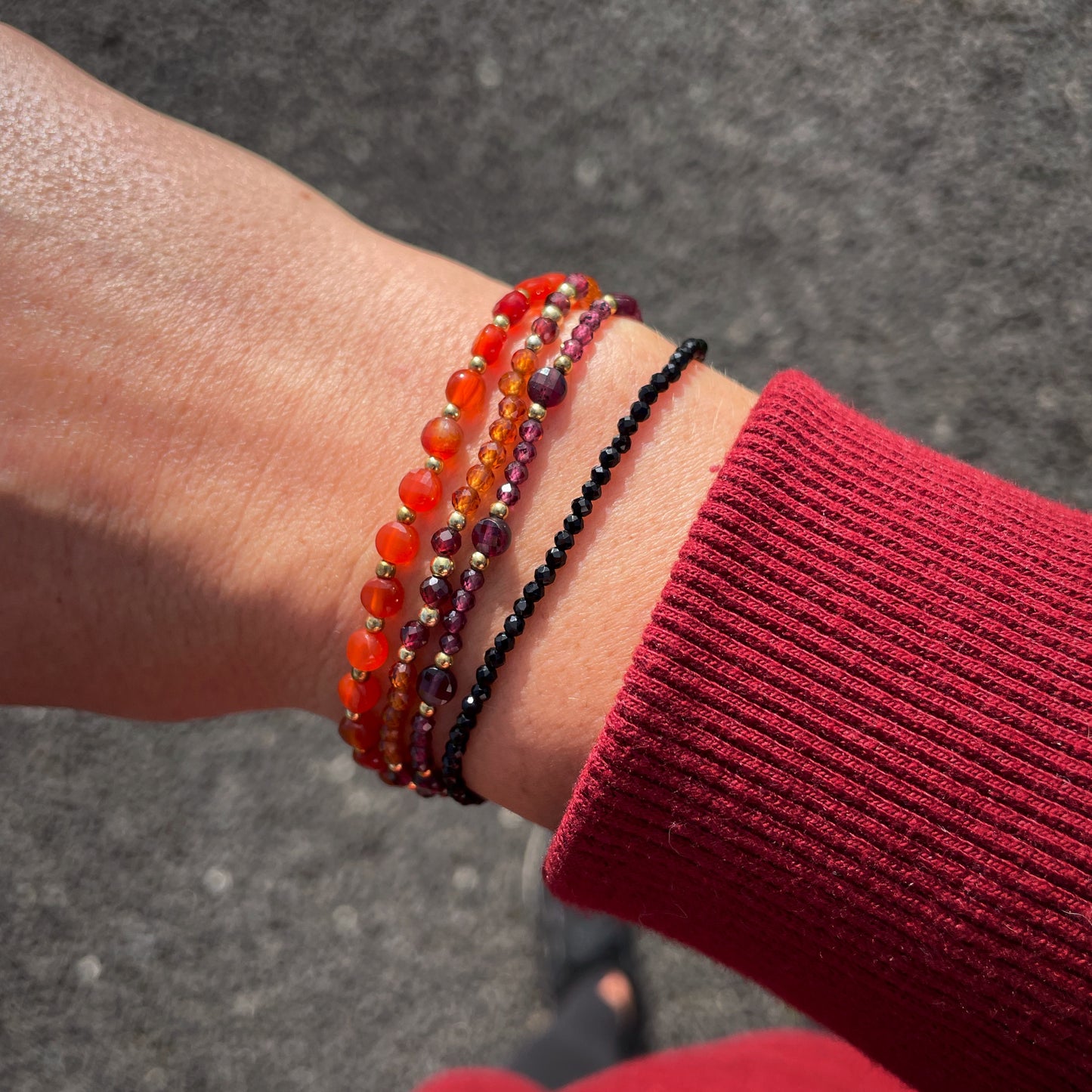 Carnelian Coins bracelet