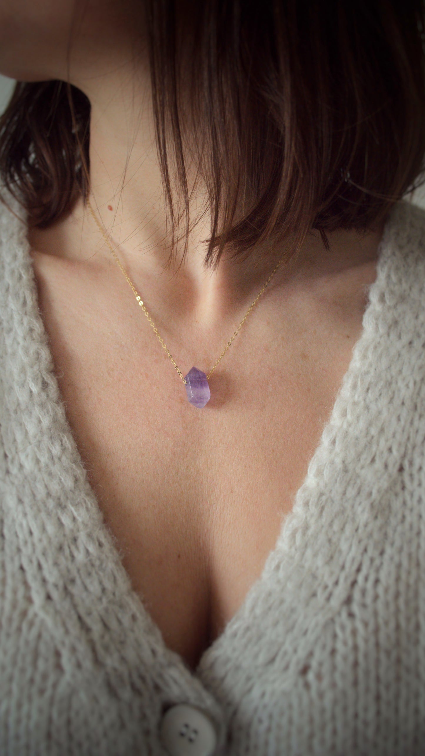 Amethyst on chain